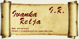 Ivanka Relja vizit kartica